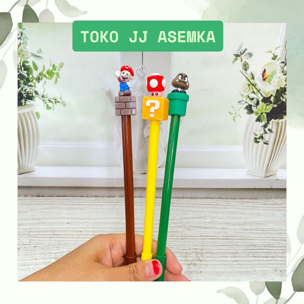 

PULPEN GEL MARIO BROSS LUCU UNIK KARAKTER ALAT TULIS SEKOLAH MURAH COD