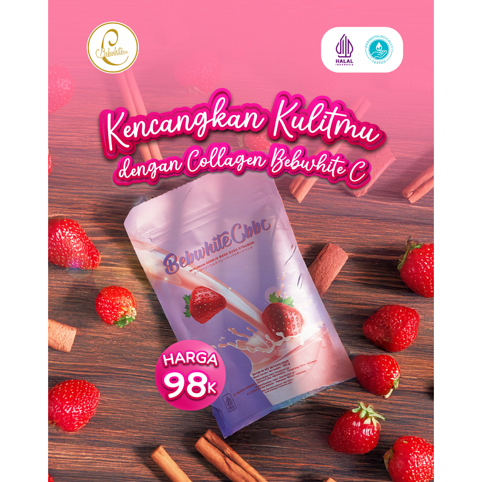 Collagen Bebwhite C Rasa Strawberry Kemasan Baru - Collagen BBC - Bebwhite C BBC Official, Collagen,