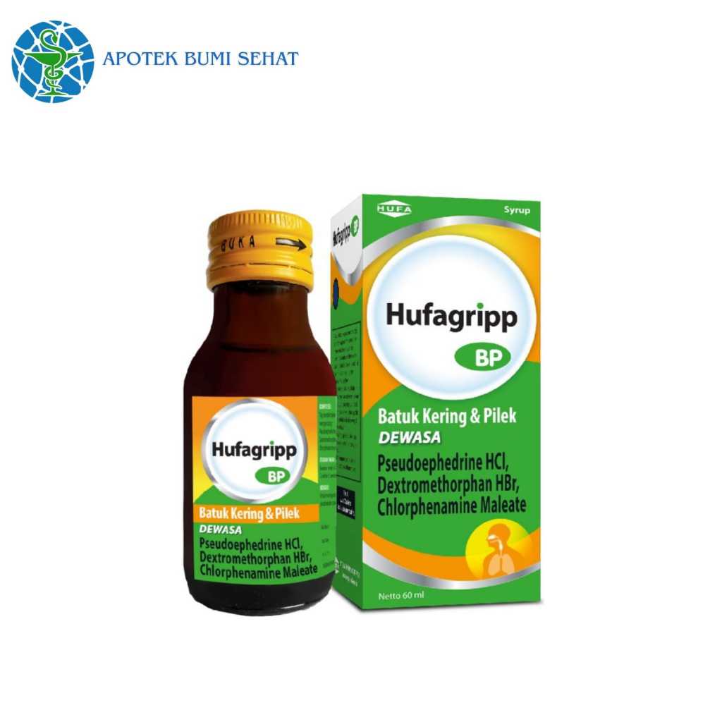 HUFAGRIPP BP Dewasa Sirup 60ml Obat Batuk / Hufagrip