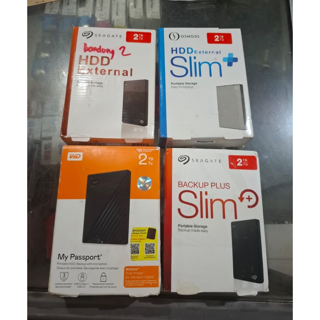 Hardisk External 2TB 2.5inc Bekas Original 100%