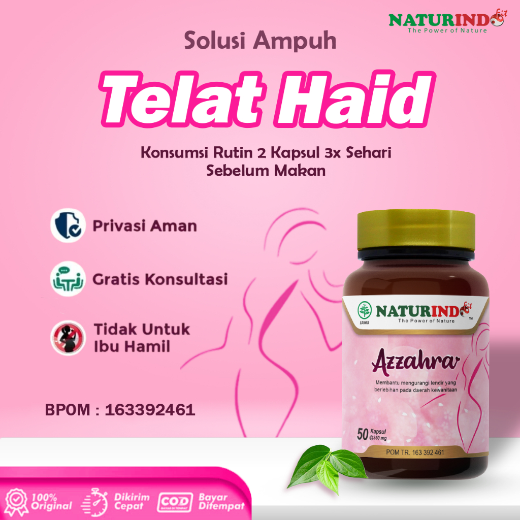 Obat Telat Dateng Bulan Telat Haid Ampuh PCOS Menstruasi Jamu Terlambat Datang Bulan Pelancar Dateng