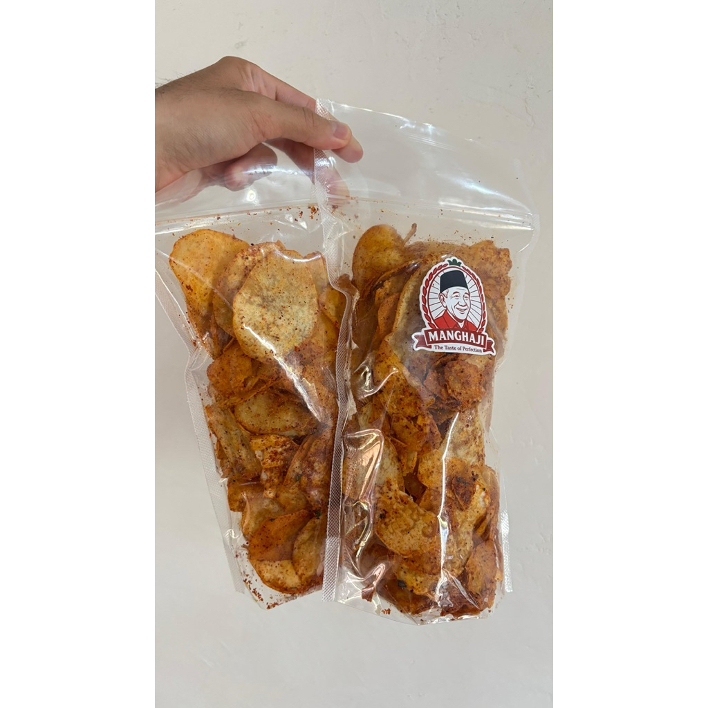 

keripik Talas Manghaji Varian Spicy
