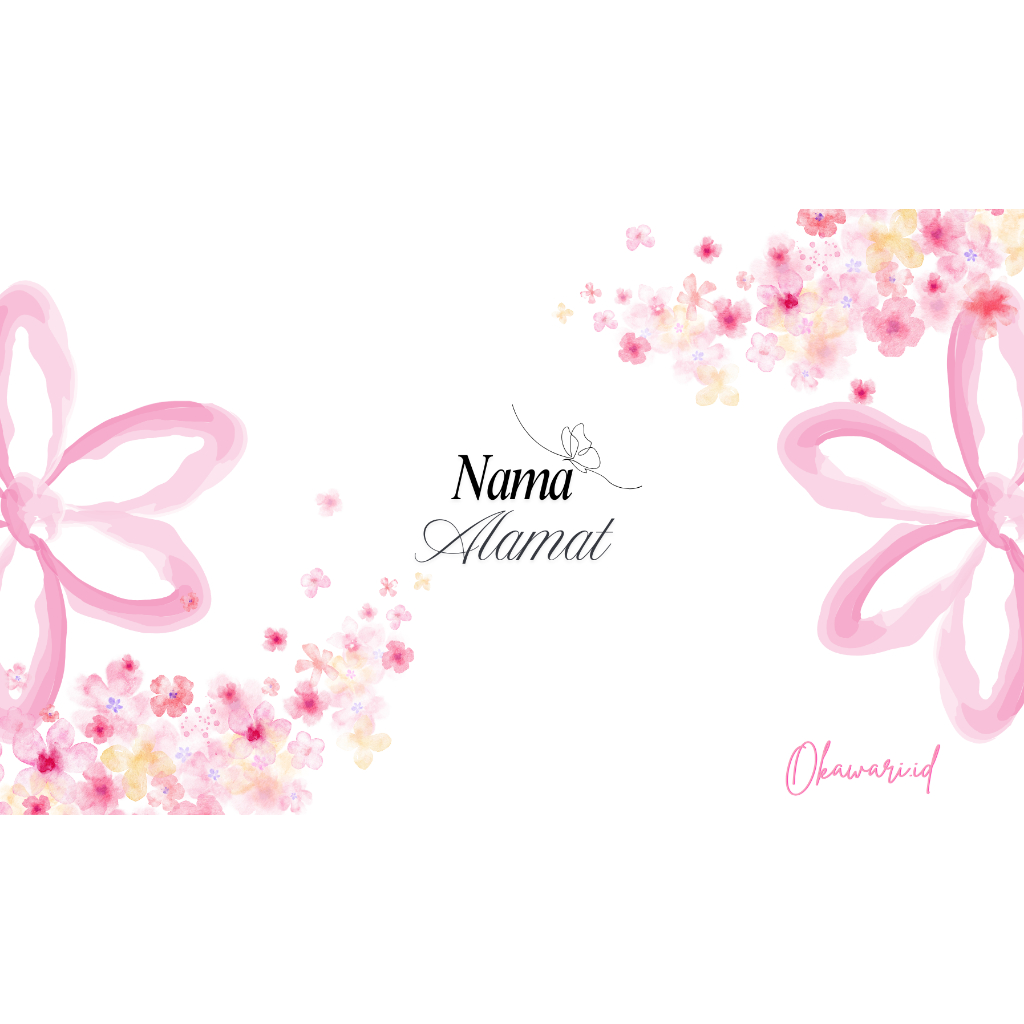 

(batch 6) Amplop kondangan undangan custom nama dan alamat (uk 152 x 90 mm)