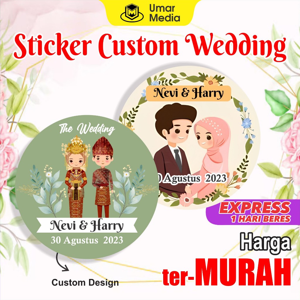 

Stiker Custom Weding Stiker Souvenir Pesta Label Transparan Untuk Gelas dan mangkok Souvenir Stiker custom nama pengantin Stiker Custom Souvenir Wedding Pernikahan