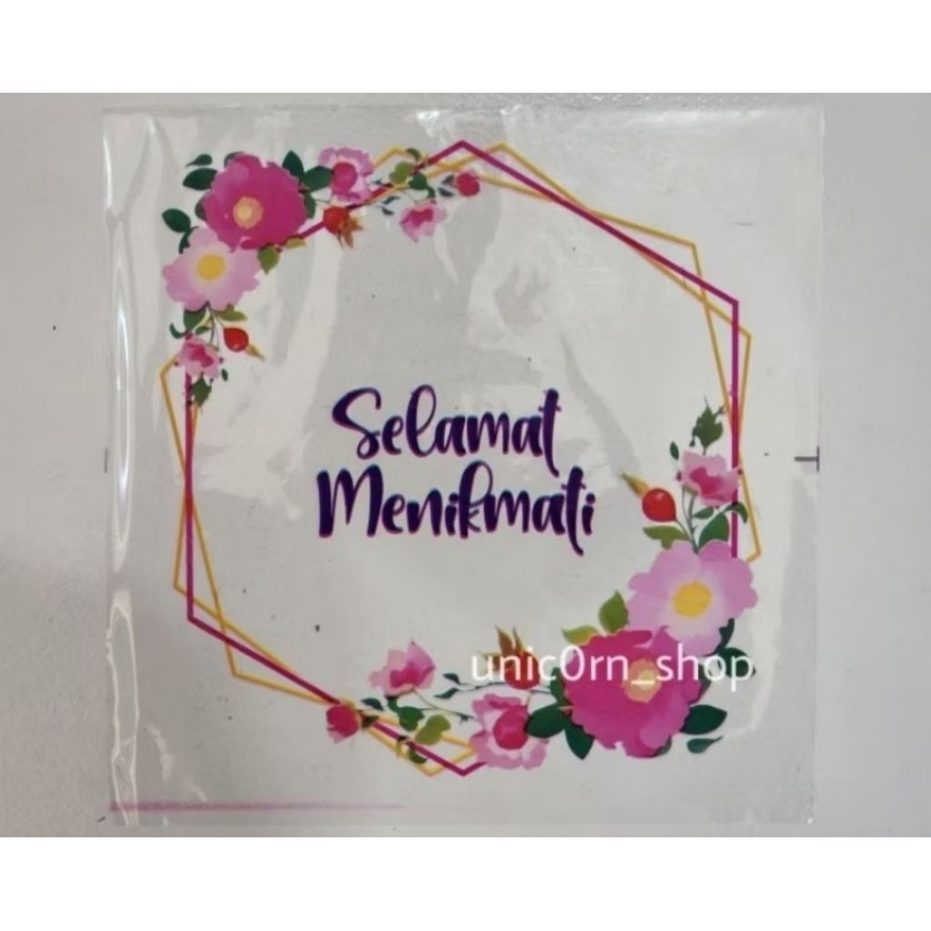 Selamat menikmati 18x18 sablon 4 warna