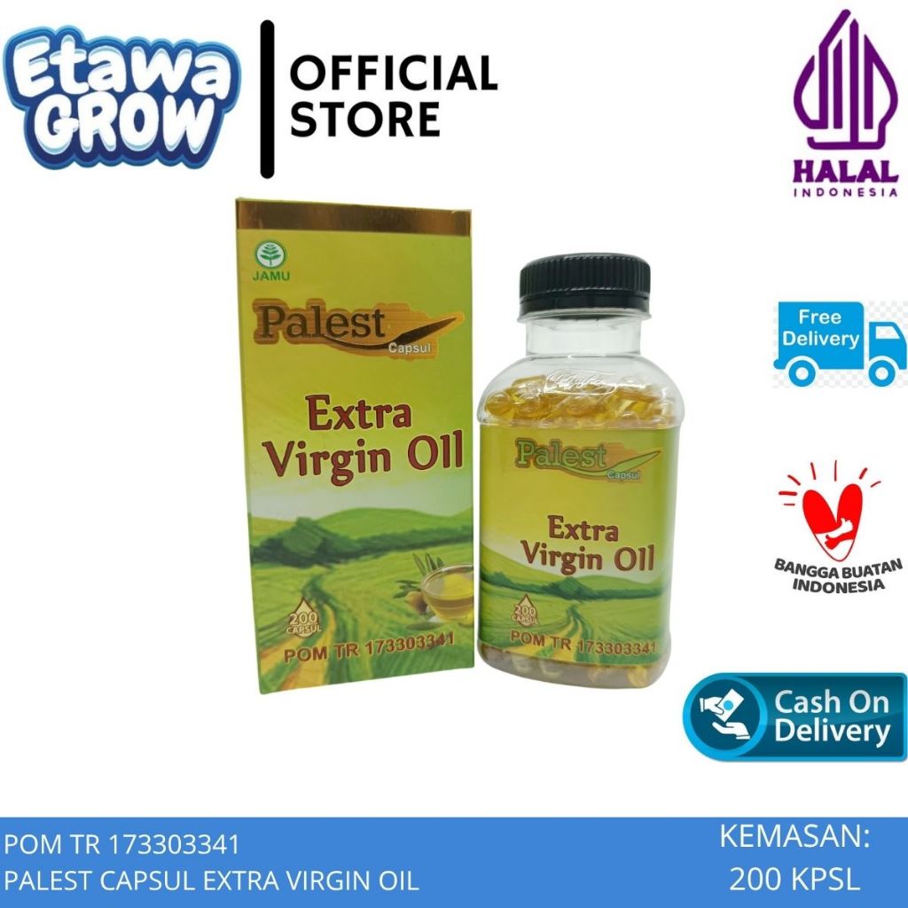 Minyak Zaitun Palestin Kapsul isi 200 Asli Original