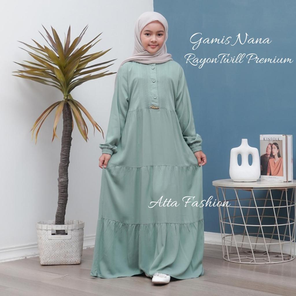 Best Seller Gamis Nana Rayon Twill Premium Gamis Anak Rayon Twill Premium