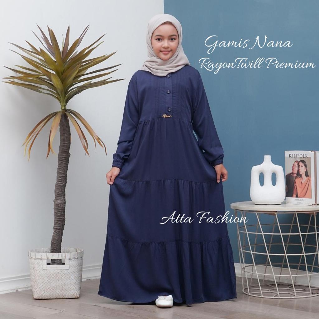 MURAH Gamis Nana Rayon Twill Premium Gamis Anak Rayon Twill Premium