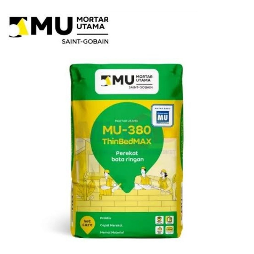 MU380 / MU 380 Thin Bed / Perekat Bata Ringan 40kg #Gosend#