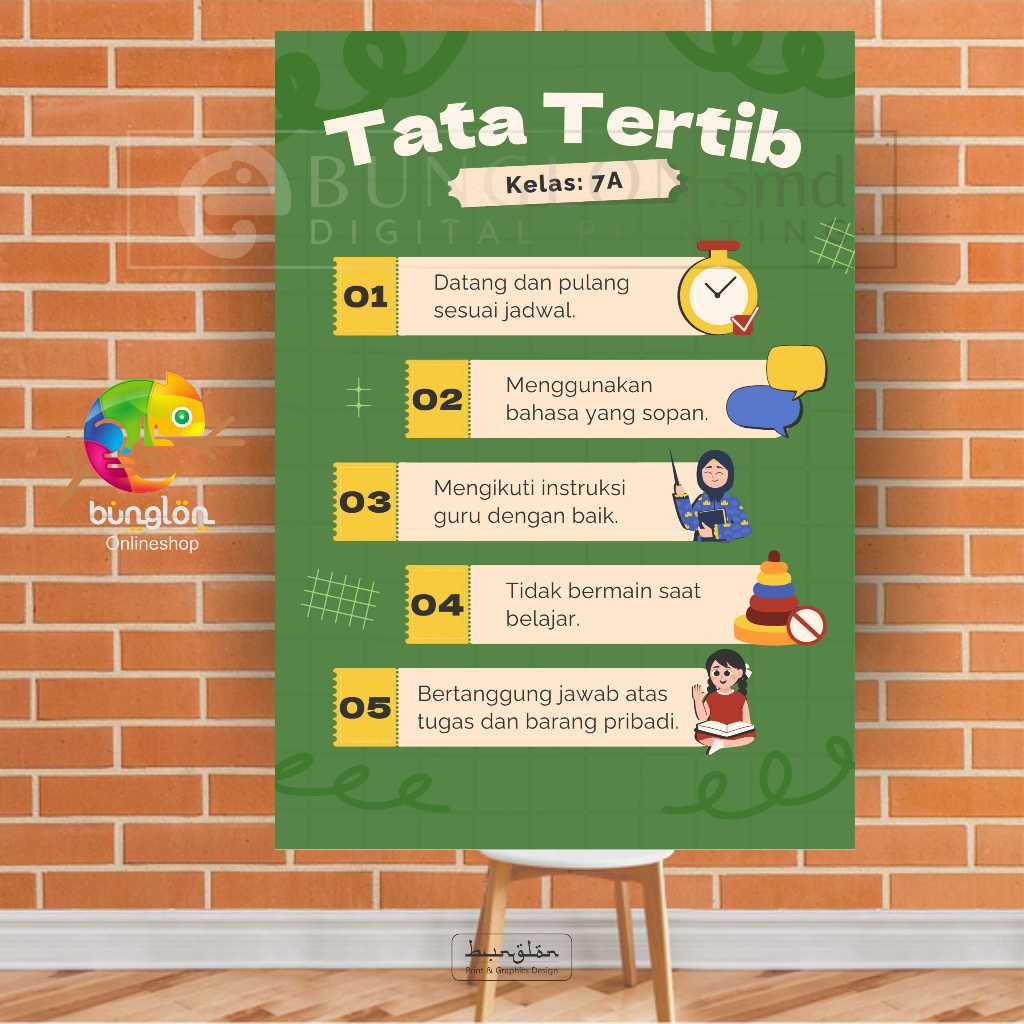 

Poster Tata Tertib Kelas