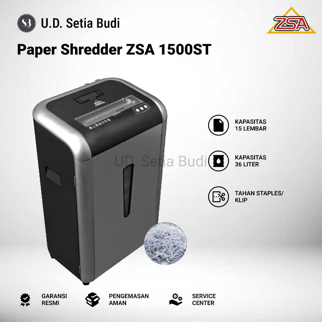 Mesin Penghancur Kertas / Paper Shredder ZSA 1500ST