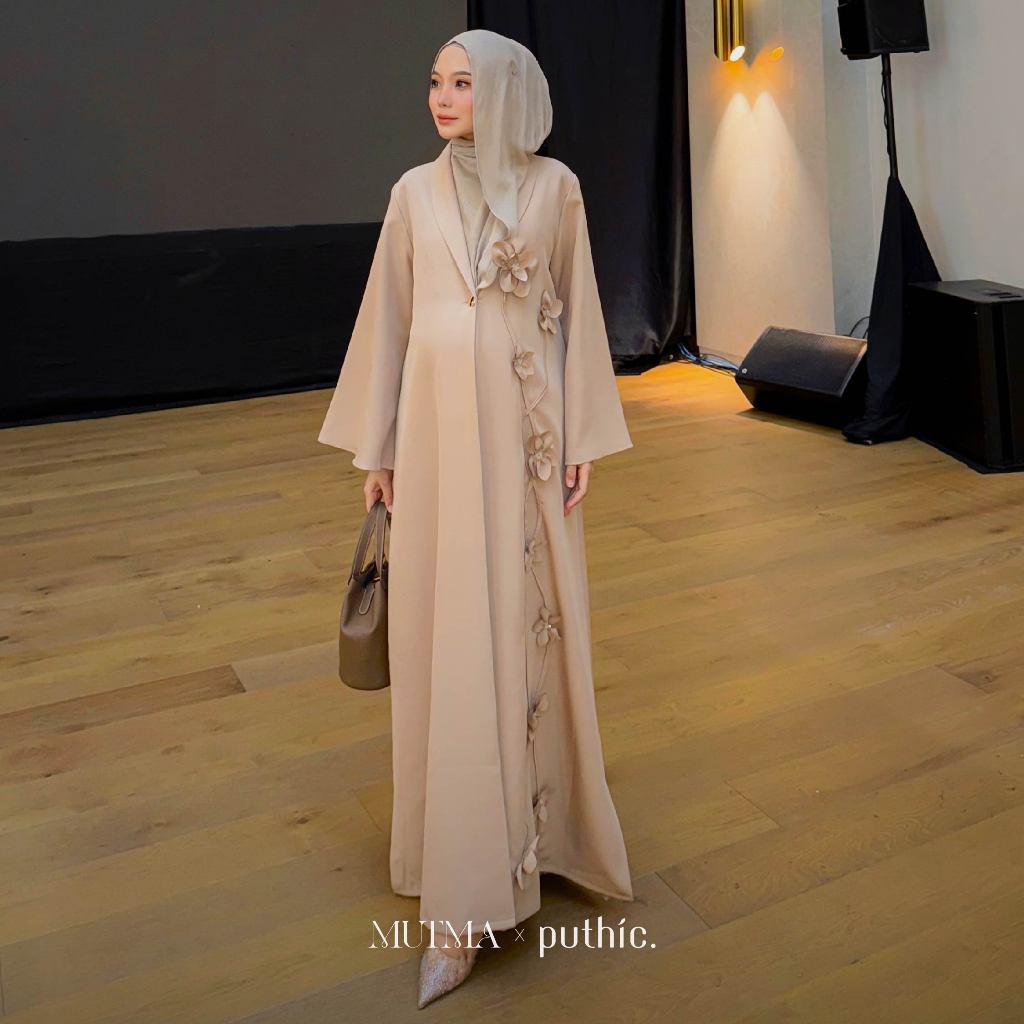 MUTMA X PUTHIC - ALIYAH ABAYA - OUTER SAJA - Gamis dan Abaya - Simple Elegant