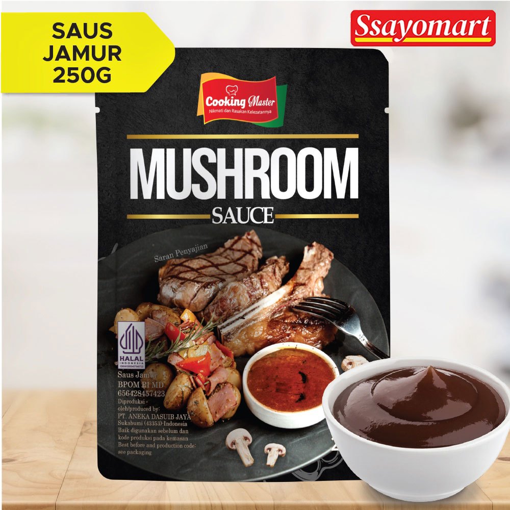 

Cooking Master - Saus Jamur / Mushroom Sauce Saus Jamur Mushroom 250G