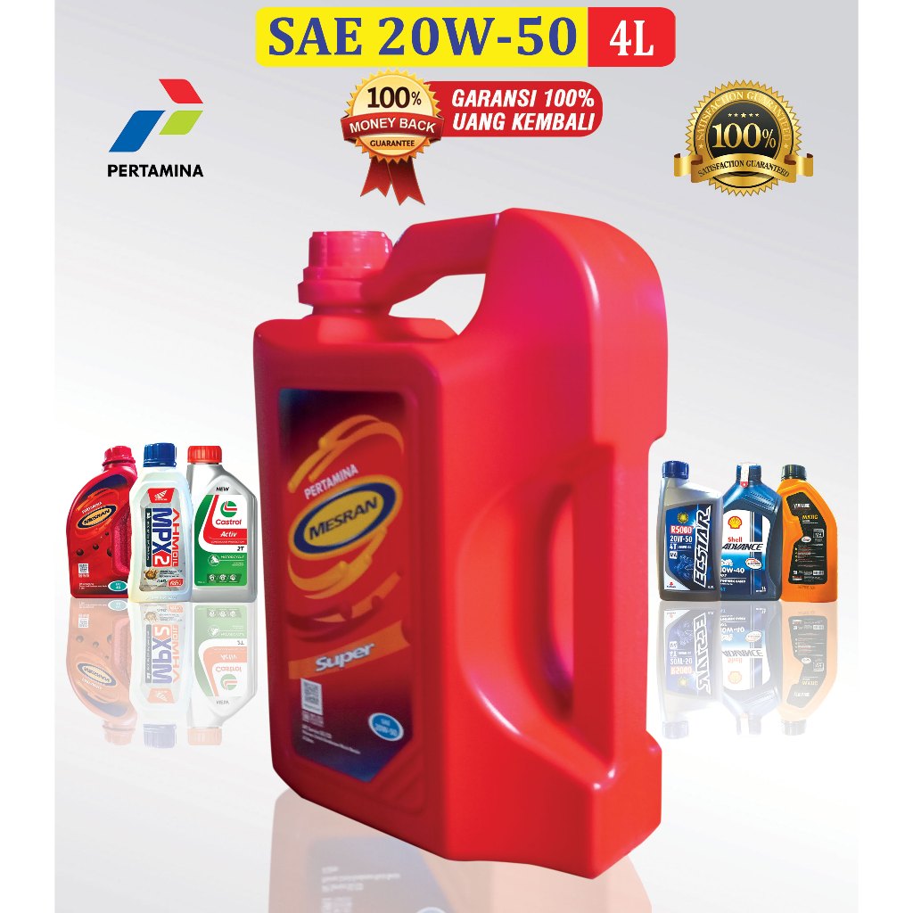 OLI MESRAN SUPER  20W-50 4 LITER ORIGINAL