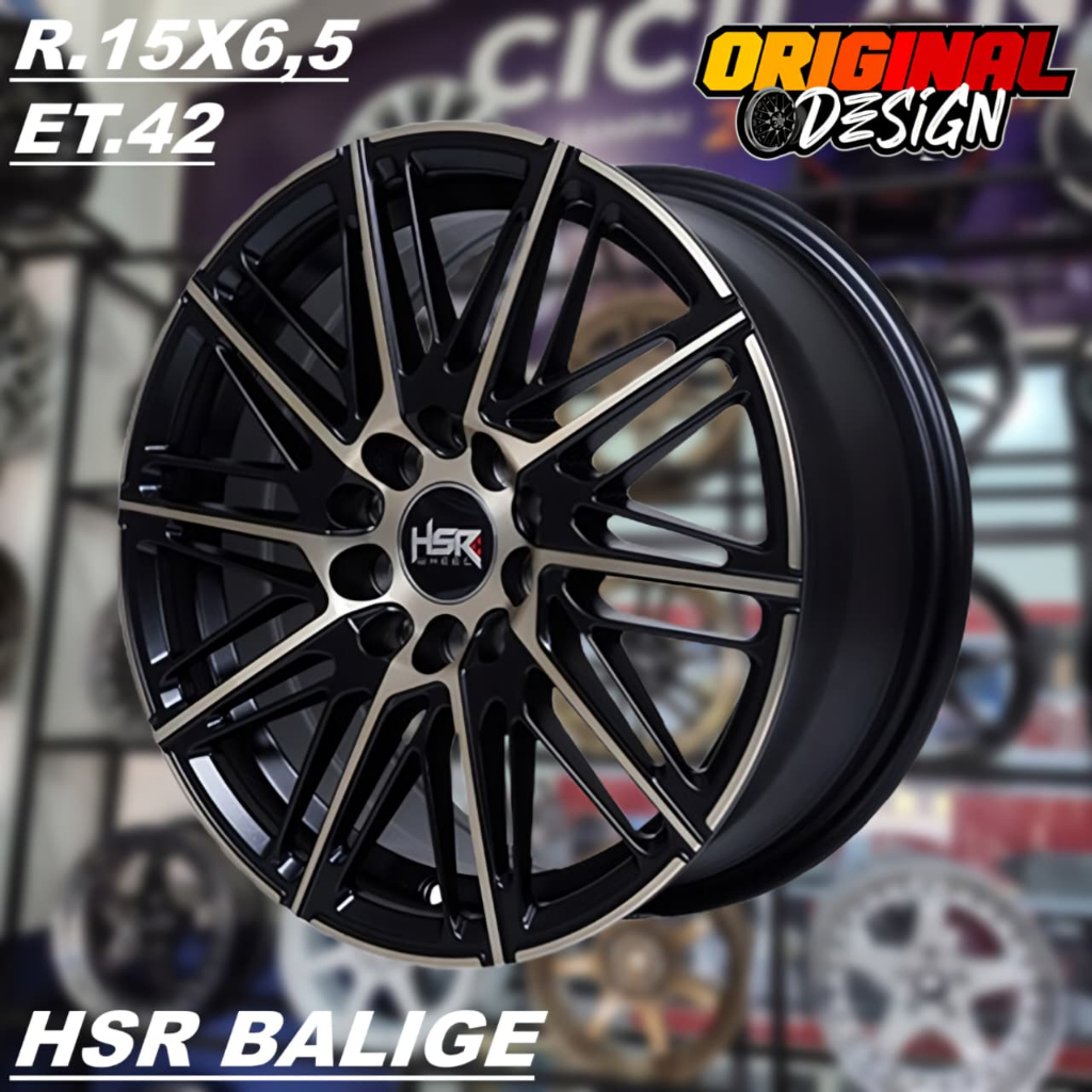 Pelek Mobil GRANDMAX, APV, CARRY, Ring 15 Lubang 5 HSR BALIGE R15