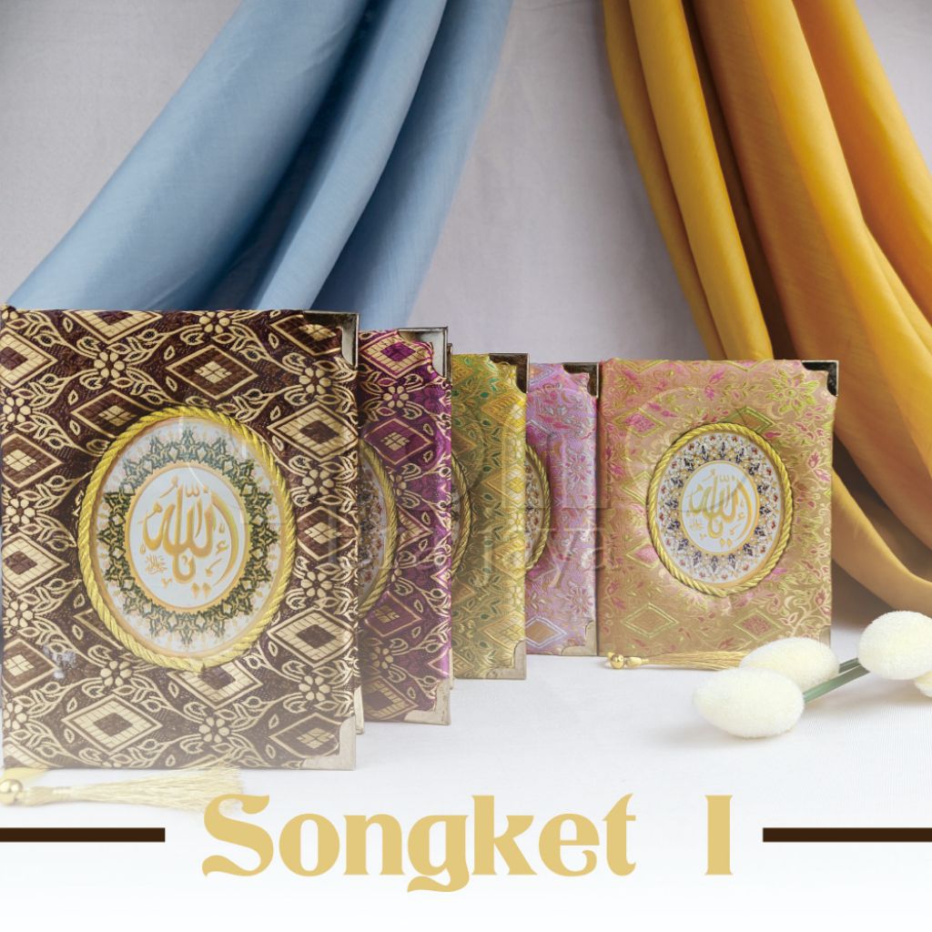 

(TANPA BUKU) HARDCOVER PREMIUM SPONS BAHAN KAIN TENUN MOTIF SONGKET 1
