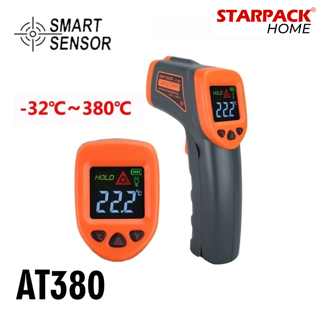SMART SENSOR AT380 Digital Infrared Thermometer / Alat Industri LDC IR AT380 (Pengukur Suhu IR Digit