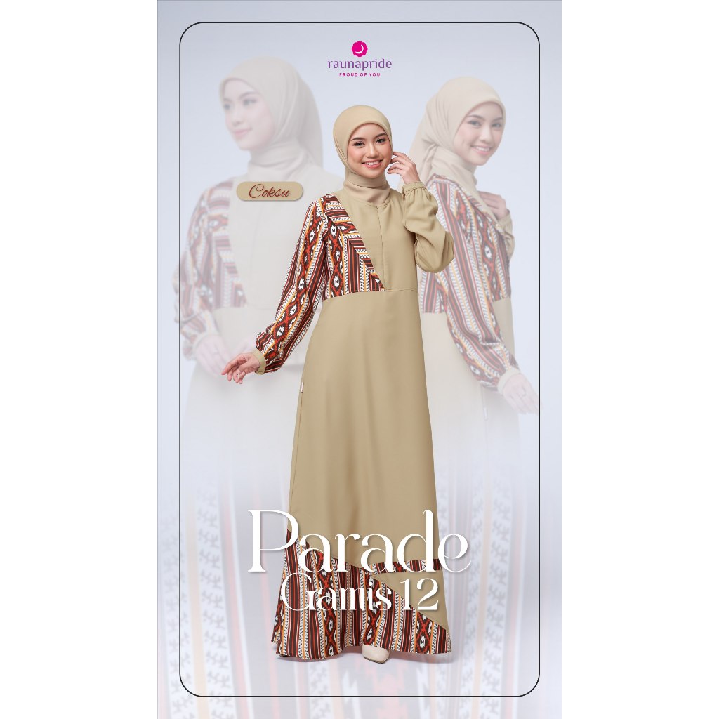 TERMURAH GAMIS RAUNAPRIDE PREMIUM COCOK UNTUK OUTFIT LEBARAN KONDANGAN & DAILY TERBARU KEKINIAN PARA