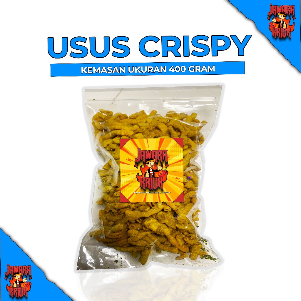 

JAWARAKRIUK - Usus Ayam 400 Gram Original Pedas Daun Jeruk Cemilan Kripsus Bumbu Melimpah