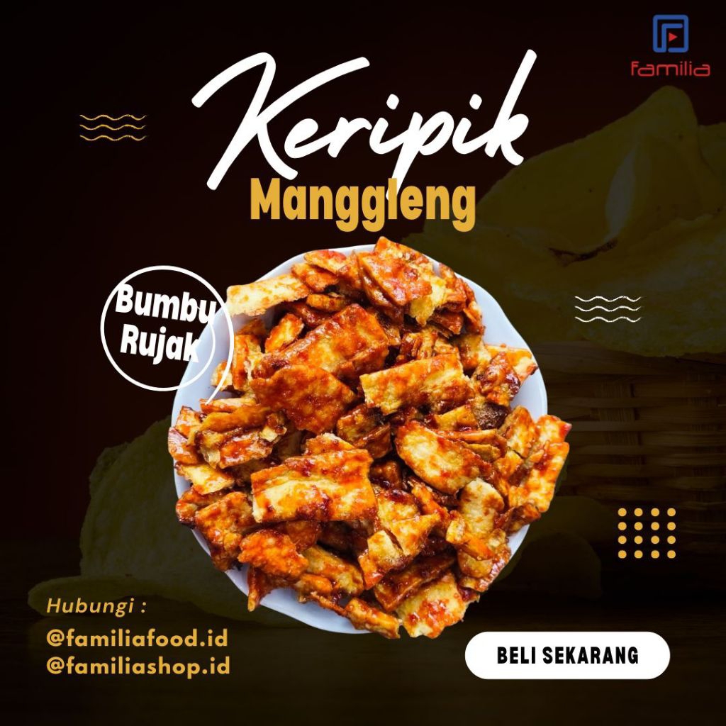 

familia | Keripik Singkong Manggleng Bumbu Rujak | Ter-Enak