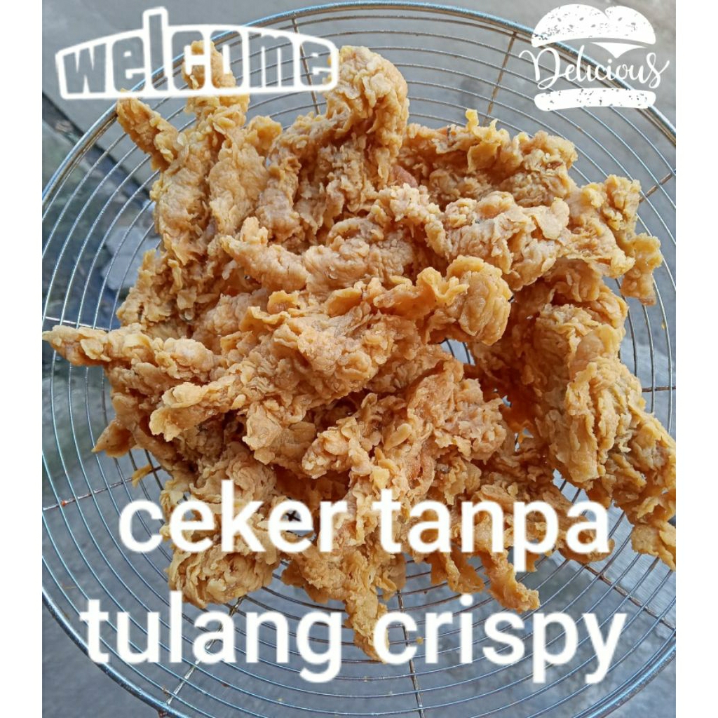 

keripik ceker ayam tanpa tulang crispy enak dan renyah