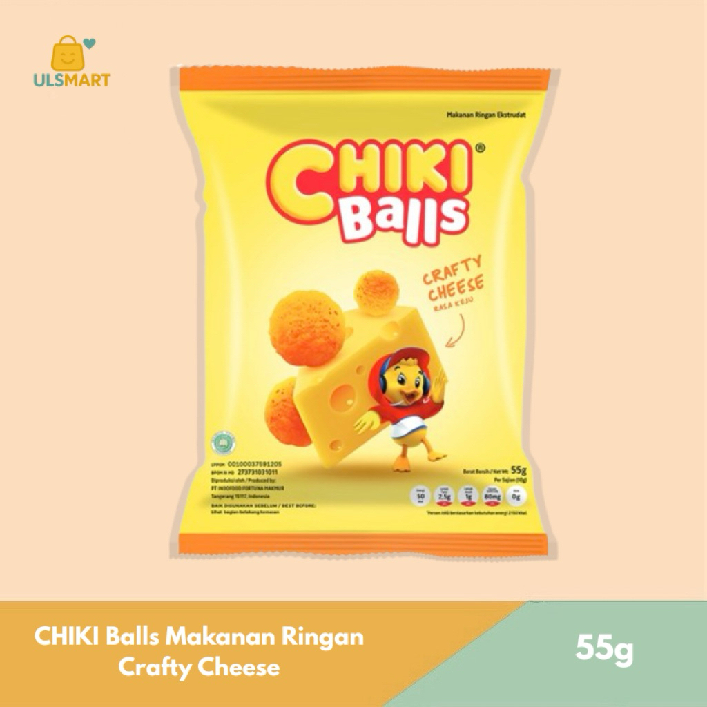 

CHIKI Balls Makanan Ringan Crafty Cheese 55 g