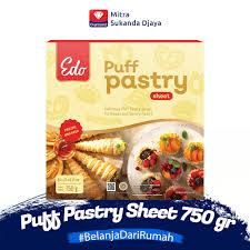 

EDO PUFF PASTRY 24CMX24CM 4LEMBAR 750GR X 1,KHUSUS OJOL INSTAN KURIR