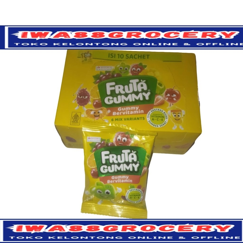 

fruta gummy bervitamin permen kenyal 1 pieces