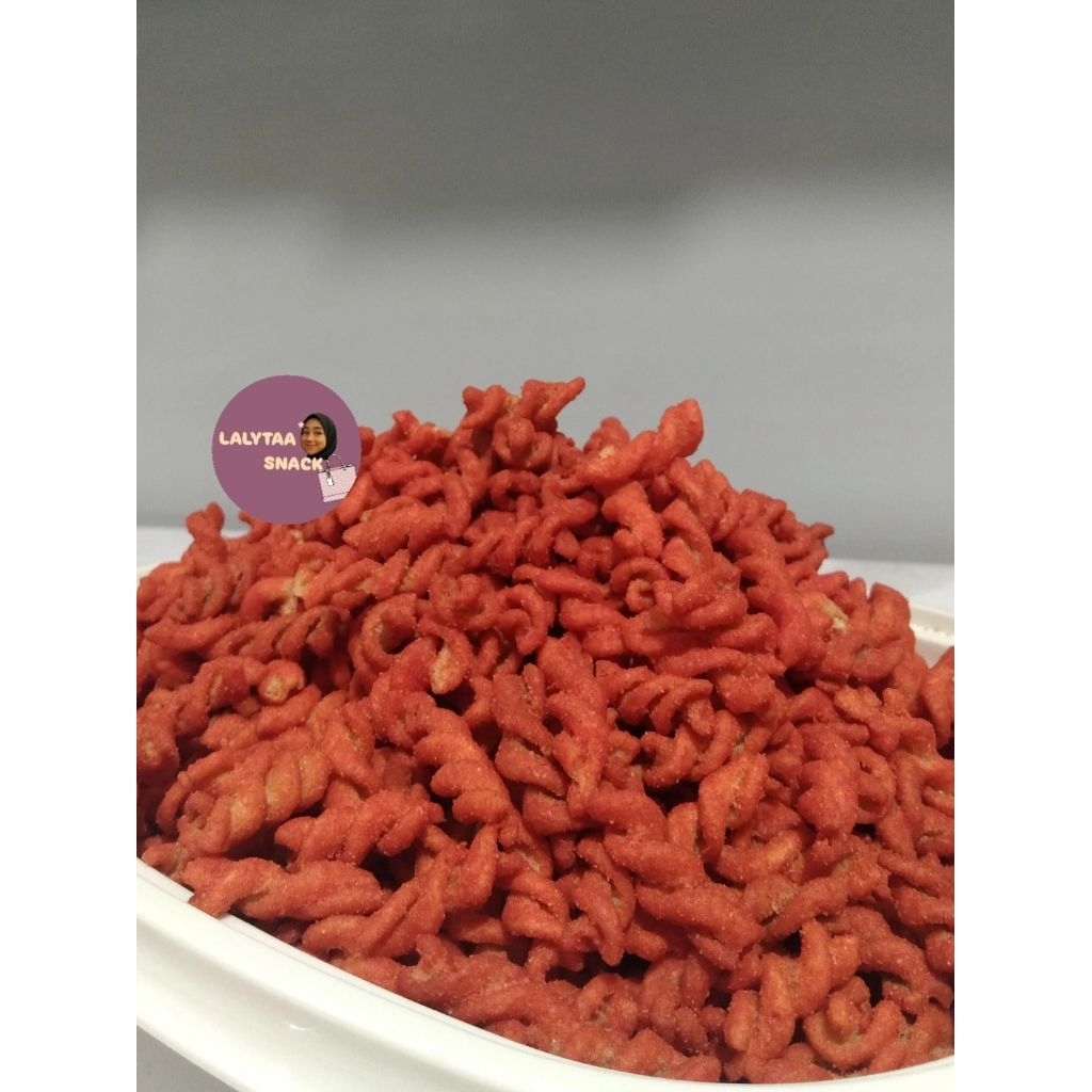 

Makaroni Spiral • Makaroni Ulir • Makaroni Spiral Ulir Pedas • Makaroni Spiral Ulir Original • Makaroni Pedas Asin Original • Macaroni • Cemilan Murah • Cemilan Pedas • Cemilan Gurih, makaroni spiral/ulir 60gr,100gr, 110gr, 200gr,500gr