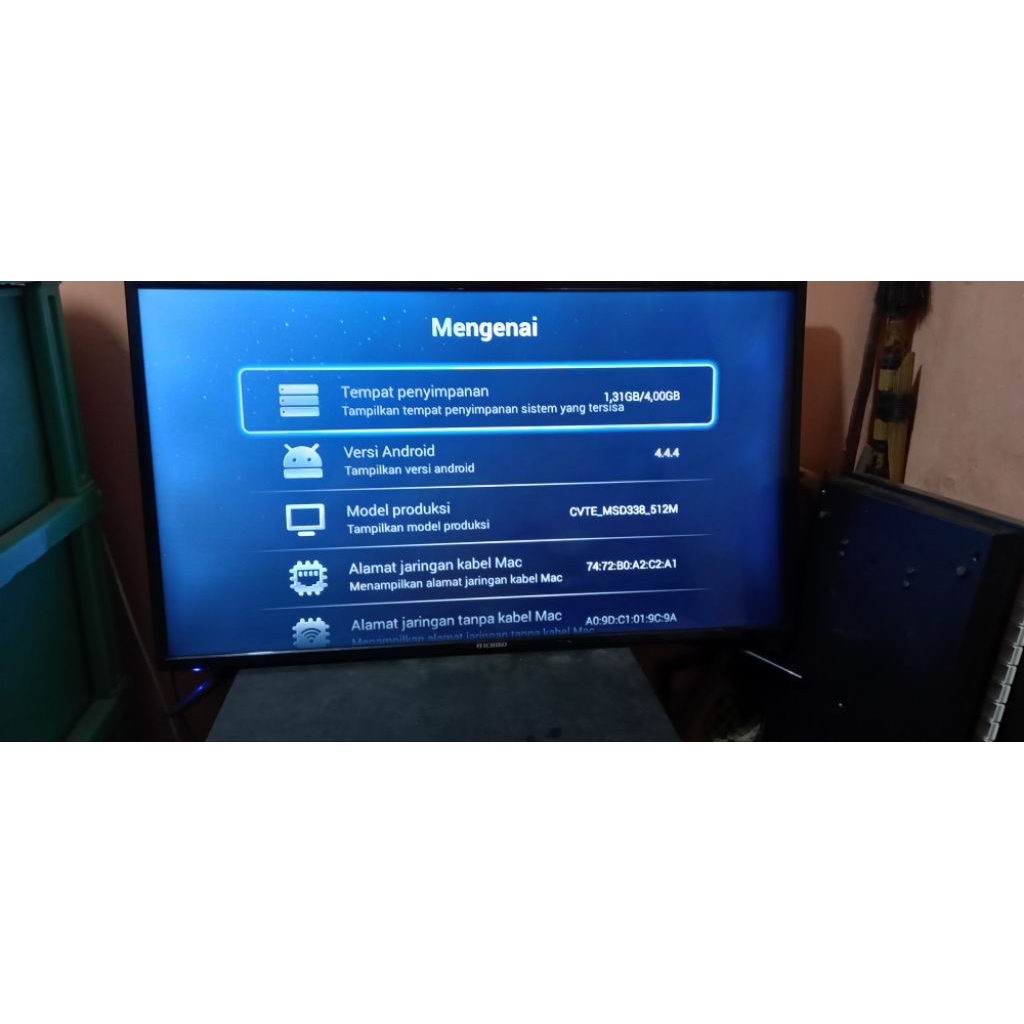 tv smart android ichiko 39 inch