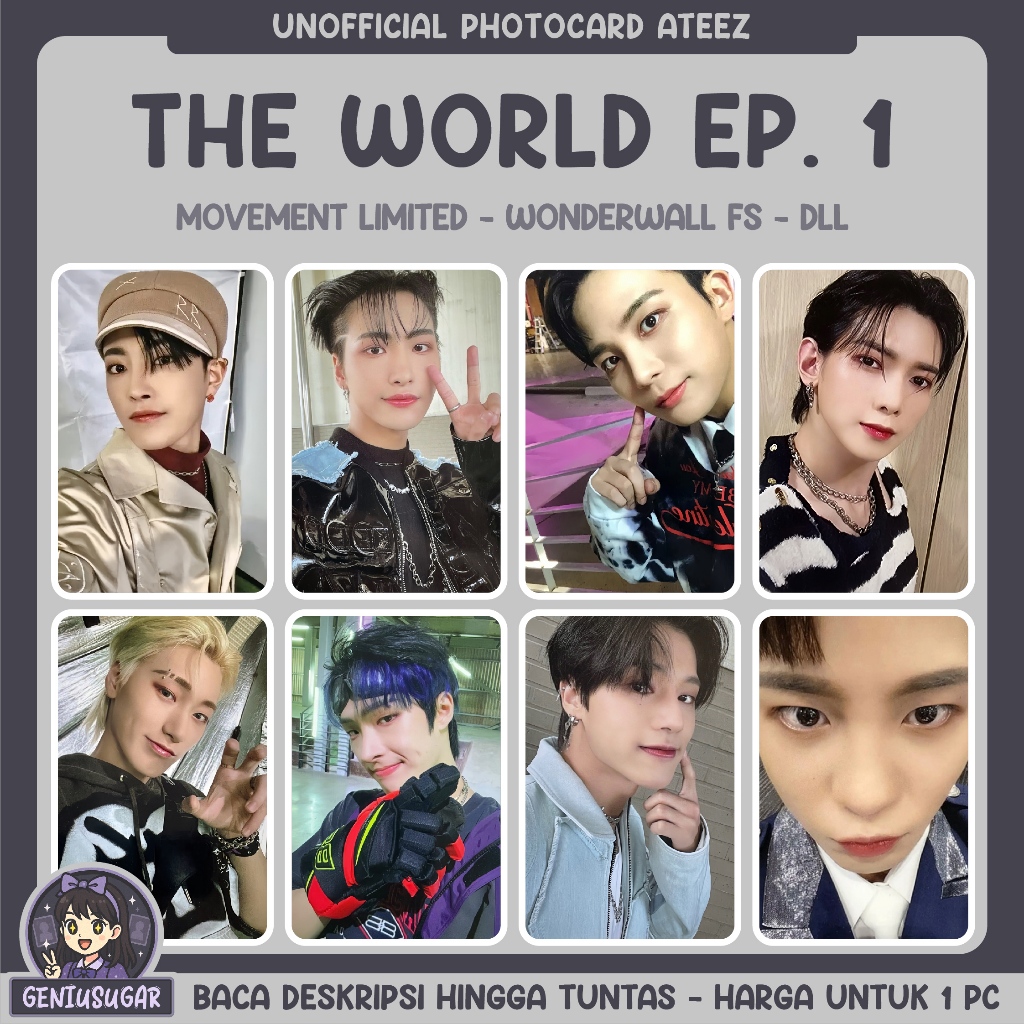 [ATEEZ] THE WORLD EP.1 [1] UNOFFICIAL PHOTOCARD