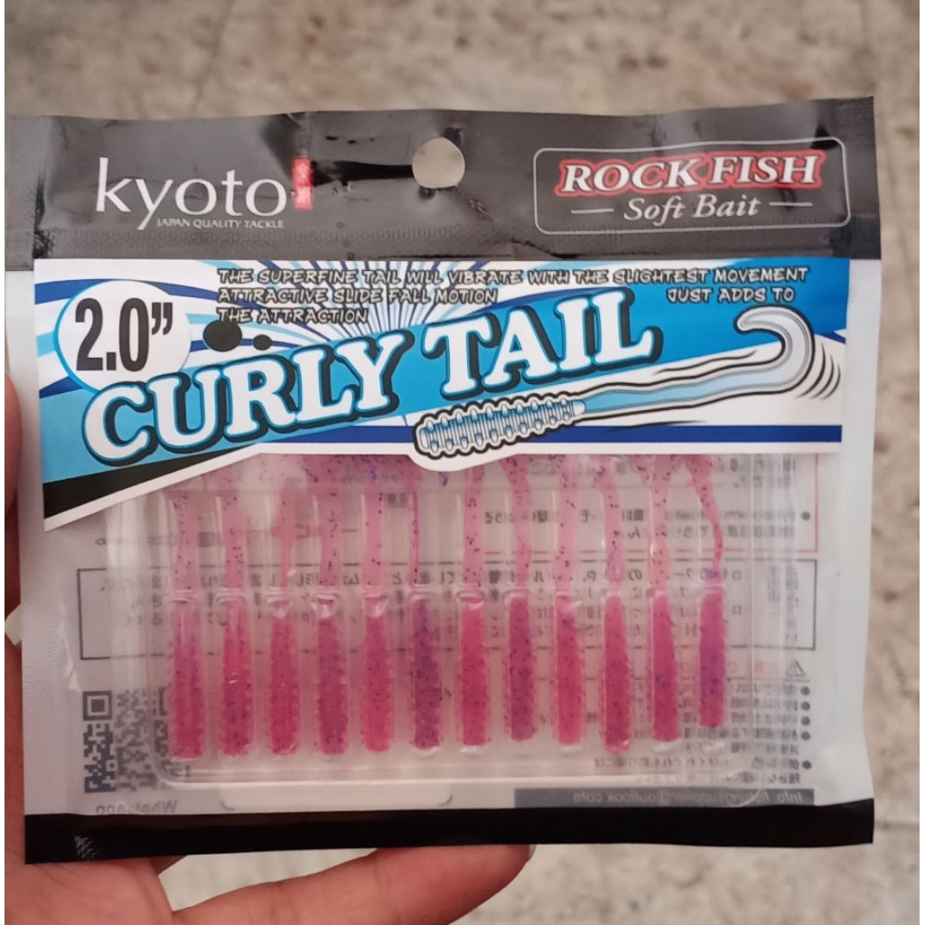Soft Lure Kyoto CURLY TAIL 2.0 - Rock Fish Soft Bait Lure