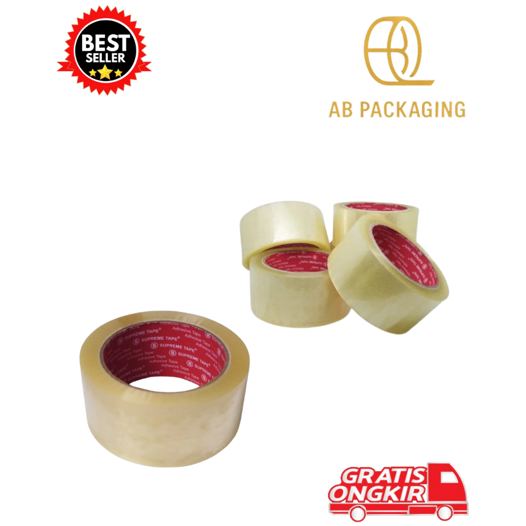 

LAKBAN EIJI TAPE 90 YARD 45 mm x 60 meter, LAKBAN TRANSPARAN KUALITAS TERBAIK