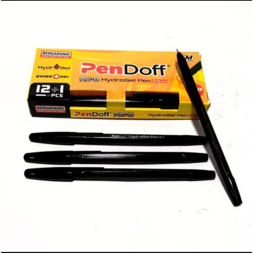 

Pena Pendoff Semigel 0.5mm Hitam 12 + Free 1 pcs