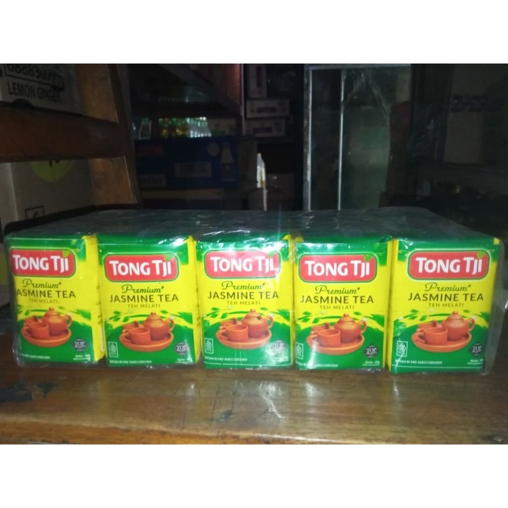 

Teh Tong Tji premium jasmine 40 gram 1 press 10 biji (Tanpa Gelas)