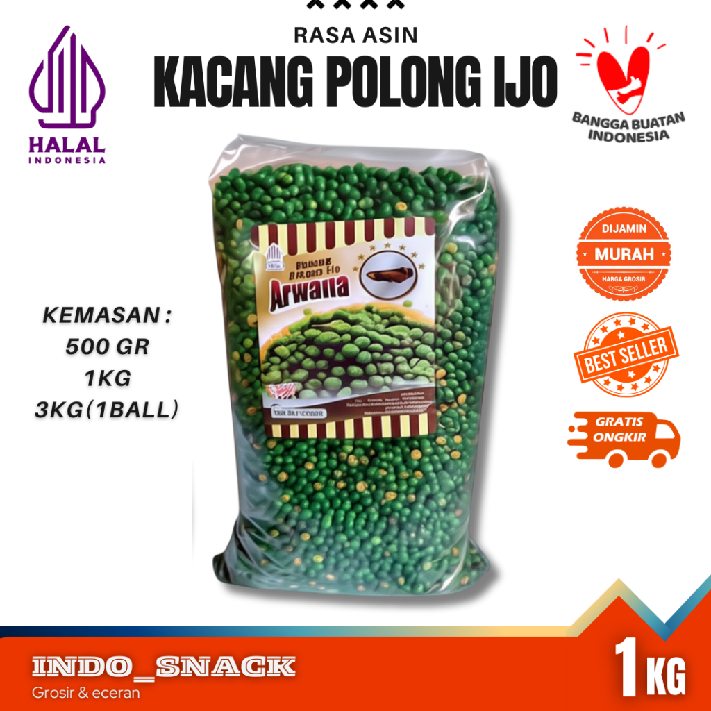 

KACANG POLONG IJO 1KG TERMURAH