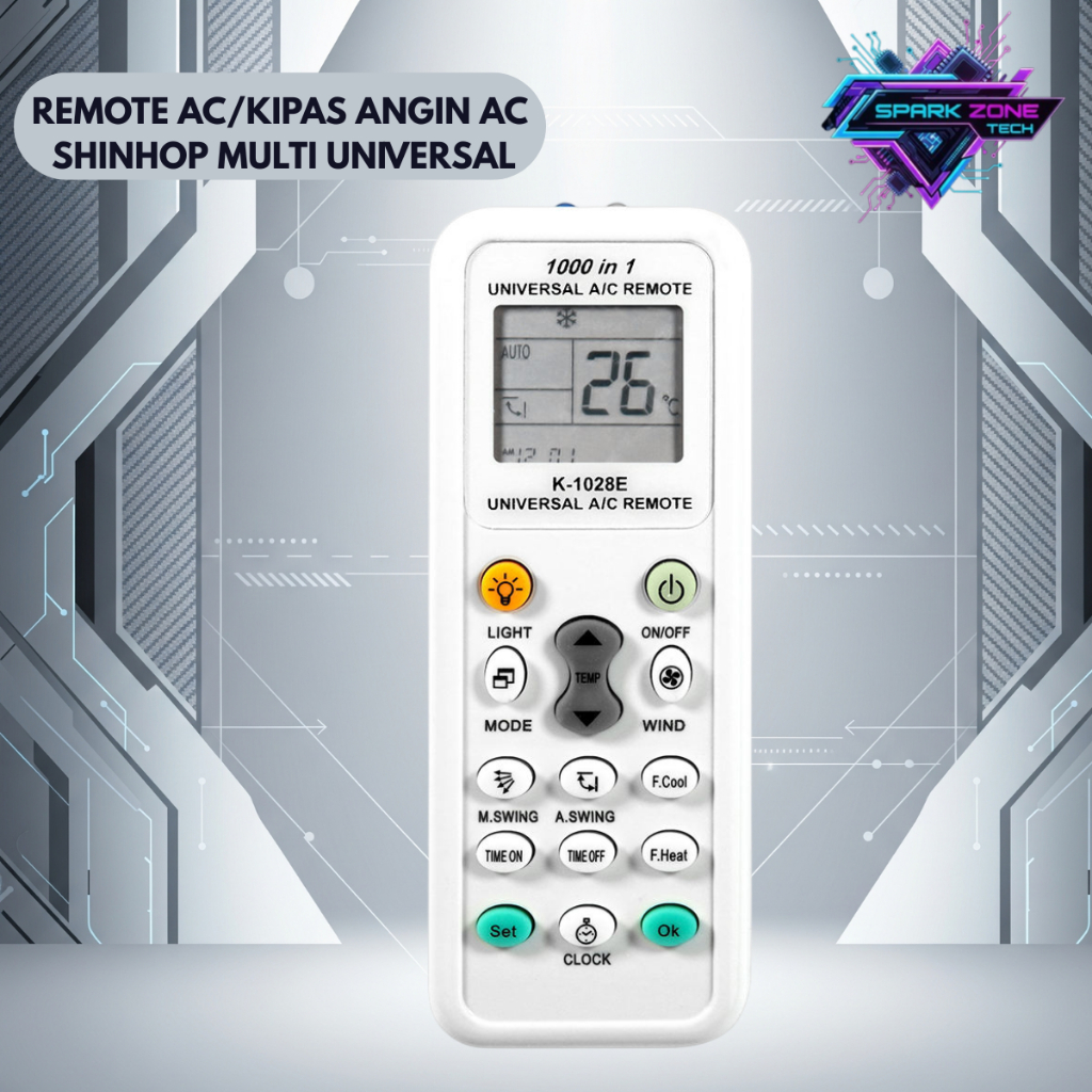 Remot AC / Kipas Angin AC Multi Universal Shinhop K-1028E