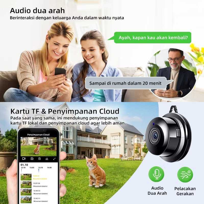 CCTV Mini | CCTV Kecil HD pengawas murah Pemantau malam tersembunyi Kamera Mini IP Camera keamanan