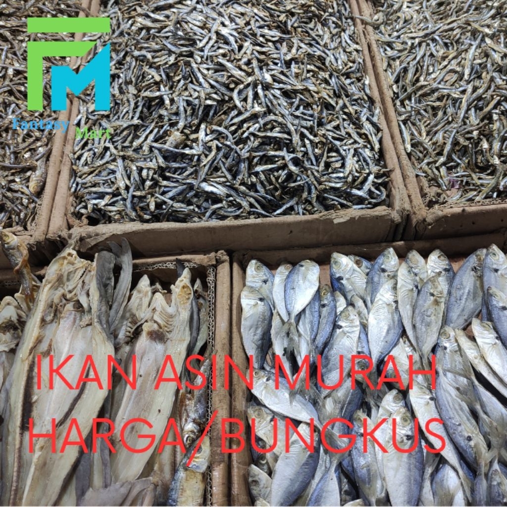 

Aneka ikan asin murah / bungkus cuma 7rb +- 100gr lebih