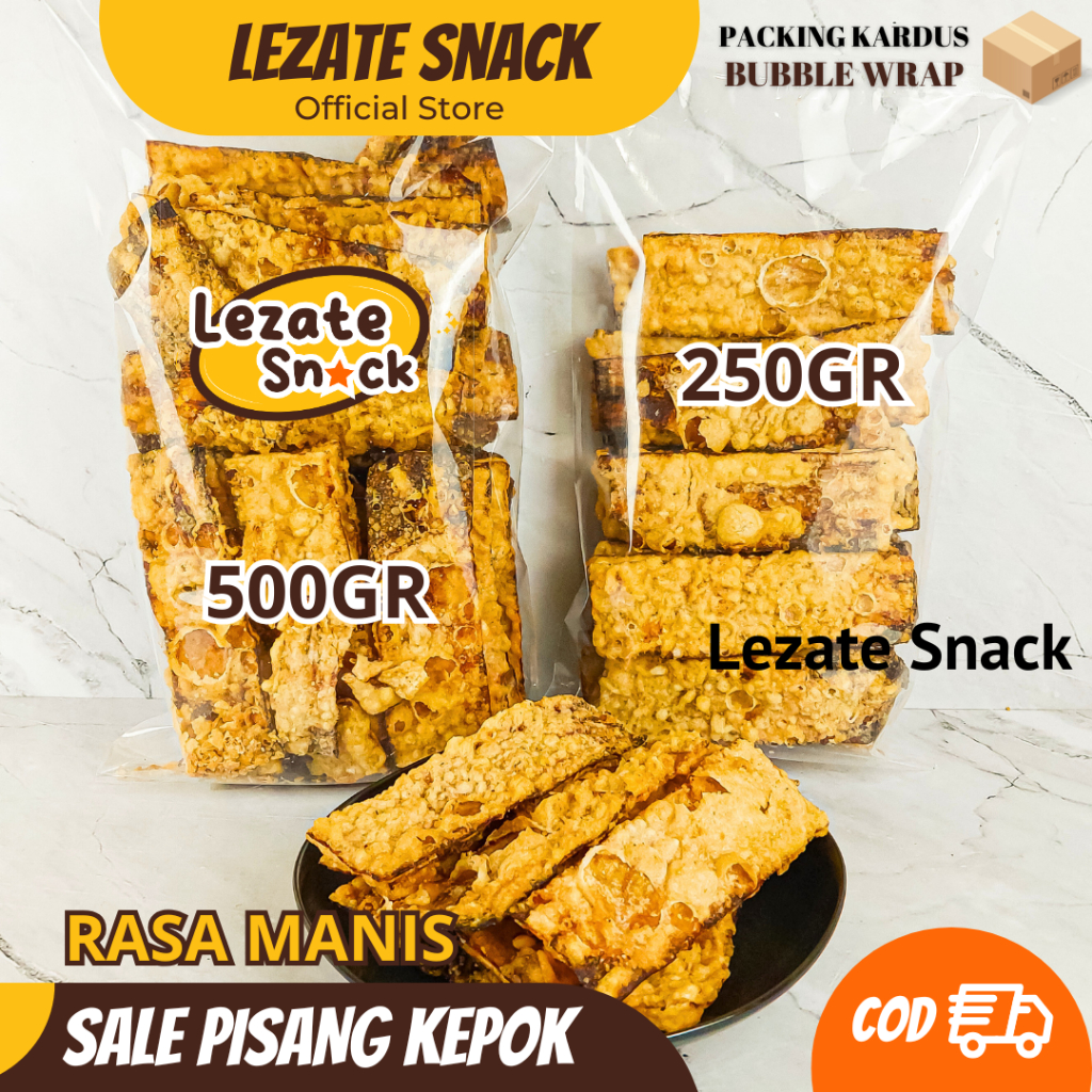

Sale Pisang Kering 500gr Murah Enak Kiloan Renyah / Pisang Sale Crispy LEZATE SNACK