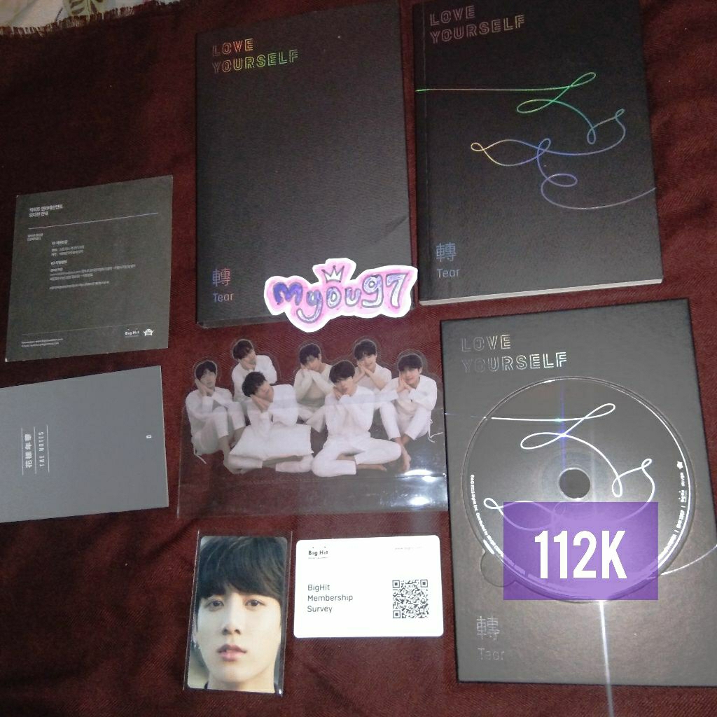 ALBUM BTS LOVE YOURSELF TEAR O/PHOTOCARD JUNGKOOK DICON/PC JK/ALBUM ONLY KPOP MURAH