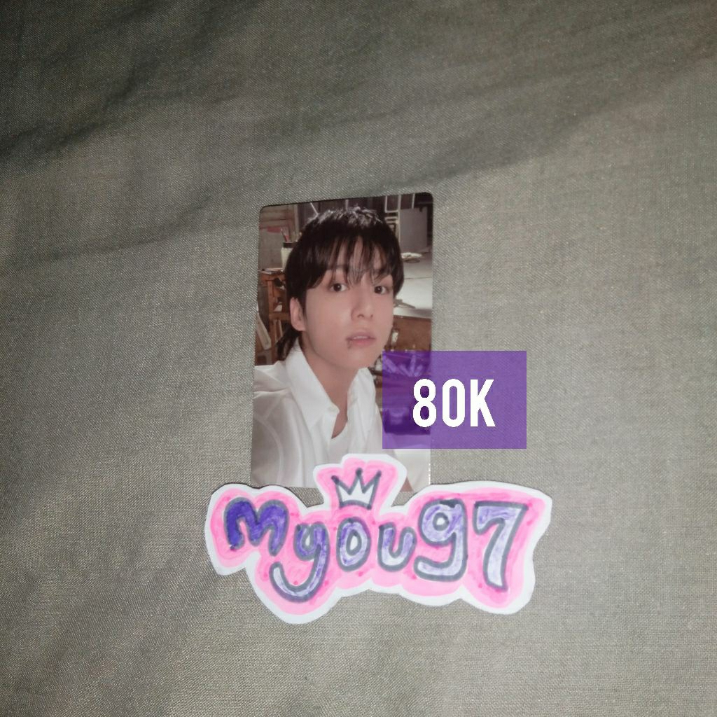 PHOTOCARD JUNGKOOK ALBUM GOLDEN SOLID SHINE SUBSTANCE/PC JUNGKOOK BTS/PC JK GOLDEN BAJU PUTIH