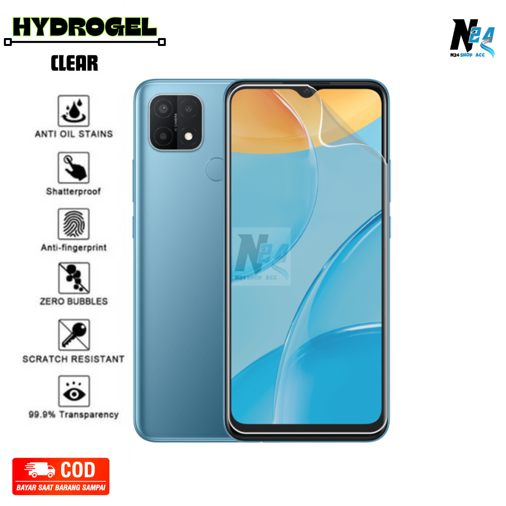 Anti Gores Hydrogel Oppo A15/A15s Tempered Glass Anti Pecah Anti Spy Bening Anti Minyak