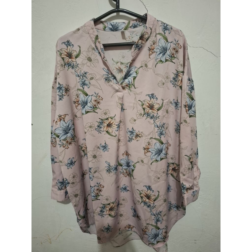 prelove baju atasan, blouse motif bunga
