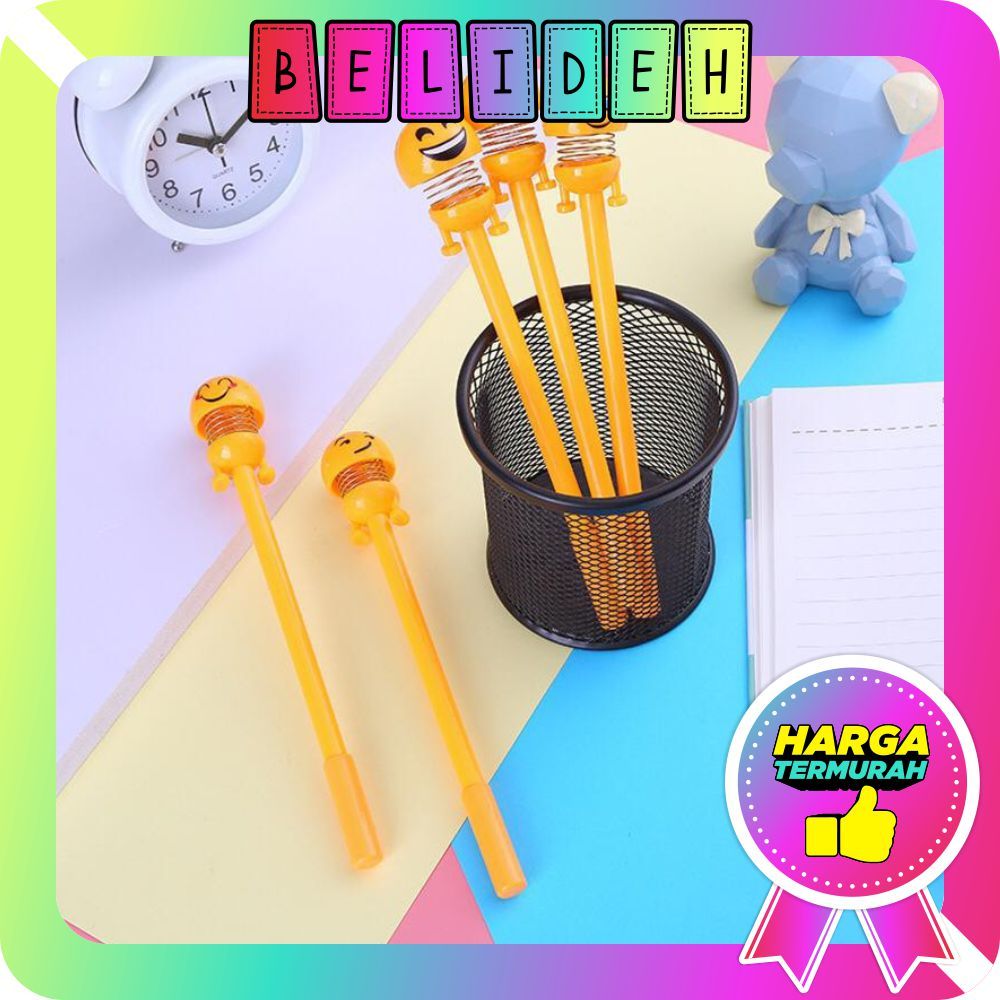 

☛BELIDEH☚ R163 Pena Emoji Spring Pulpen pen karakter EMOTICON SOUVENIR EMOT goyang unik lucu COD