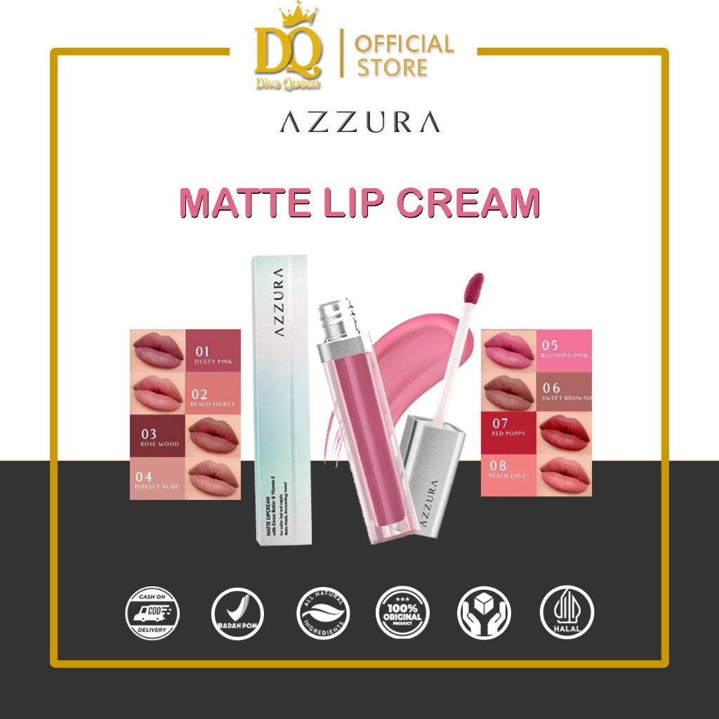 AZZURA MATTE LIP CREAM LIPSTIK