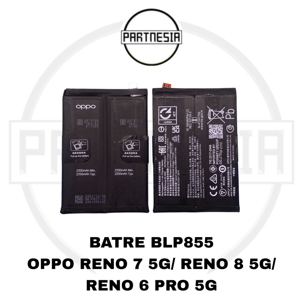 

BATERAI BATRE BATTERY BLP855 OPPO RENO 7 5G/ RENO 8 5G/ RENO 6 PRO 5G ORIGINAL