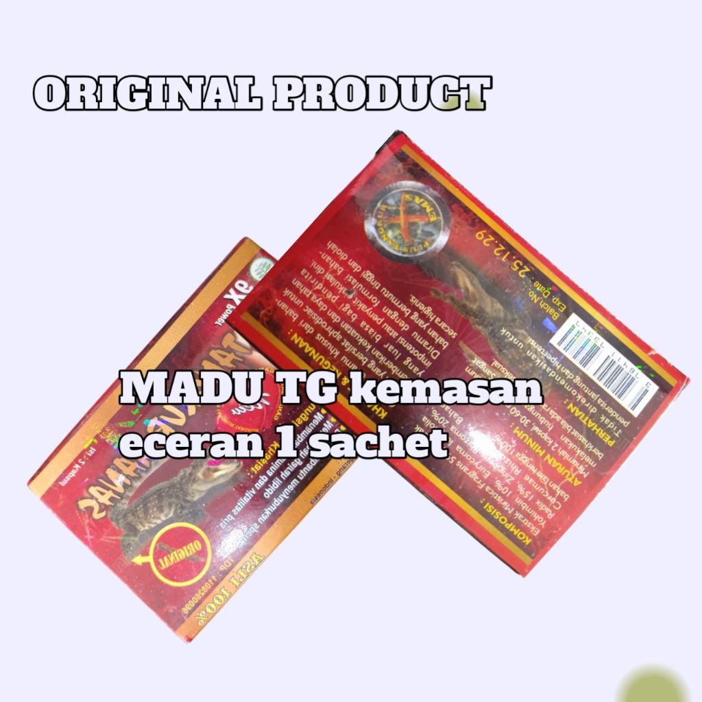 

Madu TG Premium kemasan eceran 1 sachet