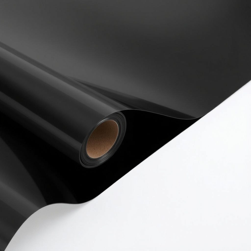 mika pvc sheet 0,12 multifungsi plastik tebal dan lentur hitam jual meteran