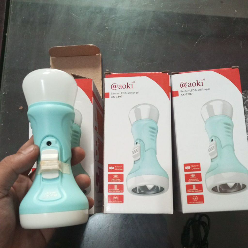 aoki senter led multifungsi senter tangan ak-1507